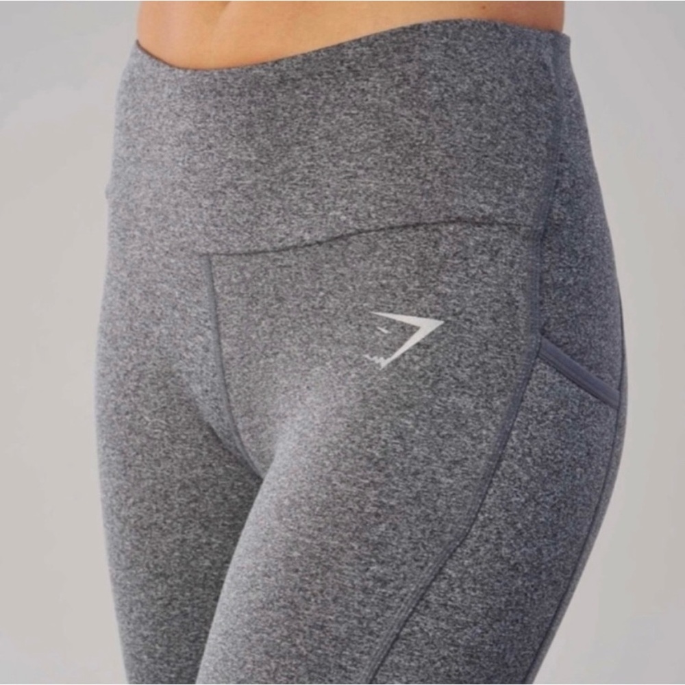Gymshark Grey Dry Sculpture Leggings - Picture 2 of 16